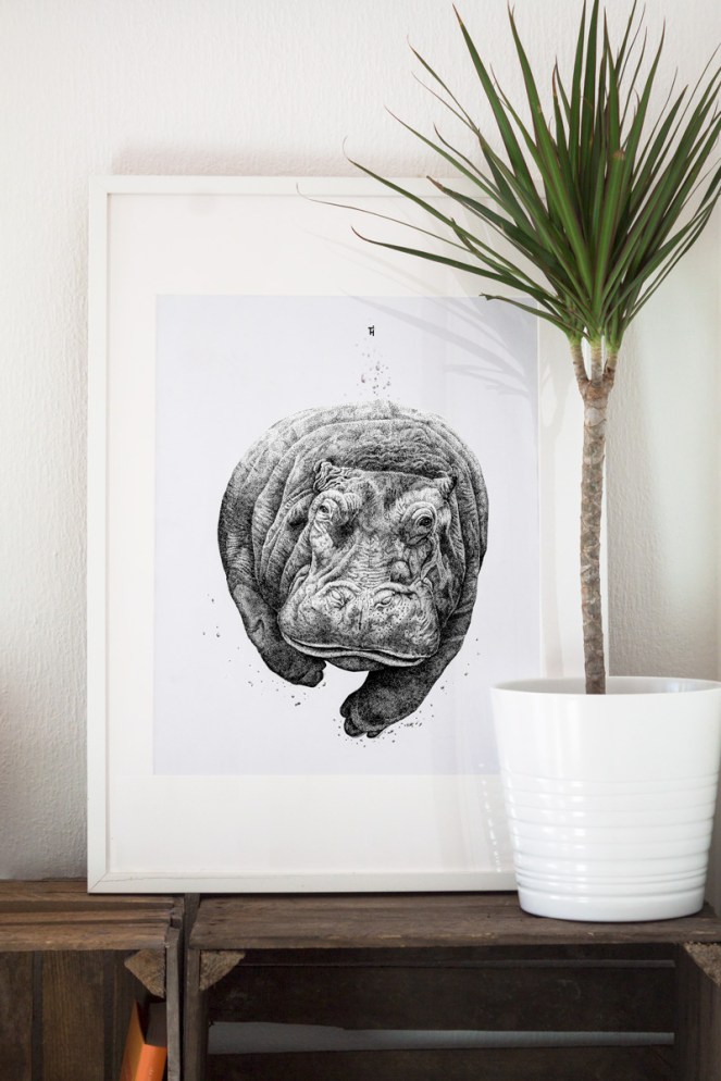 Hippo_Gerahmt